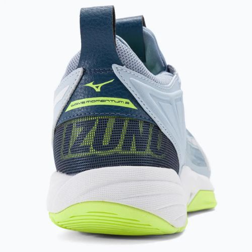 Pantofi de volei pentru bărbați Mizuno Wave Momentum 2 heather/white/neo lime