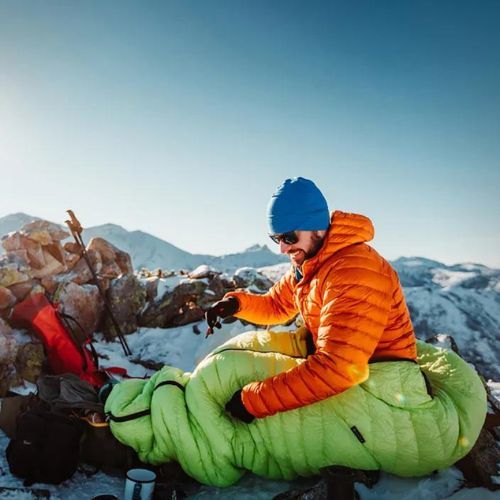 Sac de dormit AURA AR 600 195 cm, verde lime