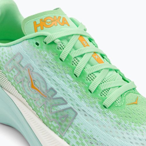 Pantofi de alergare pentru femei HOKA Mach X lime glow/sunlit ocean