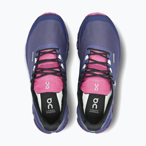Pantofi de alergare pentru femei On Cloudvista Waterproof flint/acai