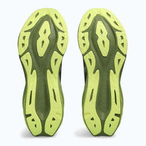 ASICS Novablast 3 negru/verde frunze uscate pantofi de alergare pentru bărbați