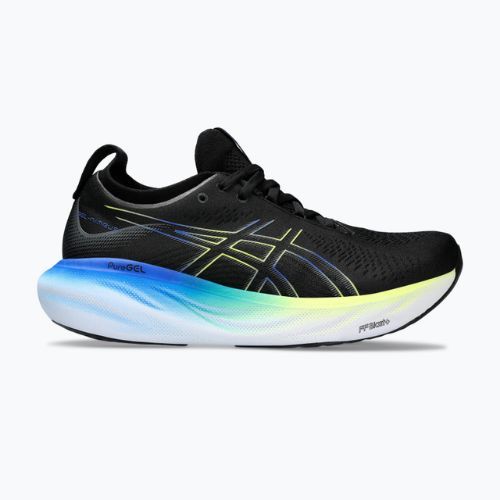 ASICS Gel-Nimbus 25 pantofi de alergare pentru bărbați negru / galben strălucitor