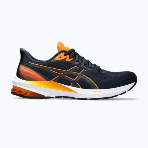ASICS pantofi de alergare pentru bărbați Gt-1000 12 albastru francez / portocaliu strălucitor