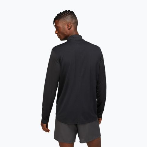 Bărbați ASICS Core 1/2 Zip performanță negru de performanță de funcționare negru cu mânecă lungă