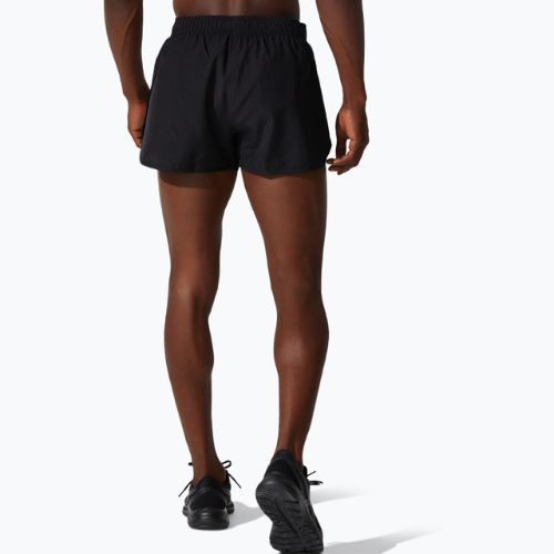 Bărbați ASICS Core Split Short pantaloni scurți de alergare negru de performanță pentru bărbați