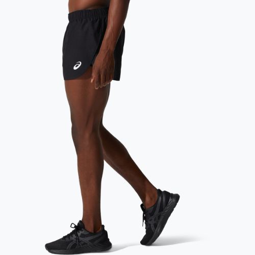 Bărbați ASICS Core Split Short pantaloni scurți de alergare negru de performanță pentru bărbați