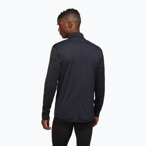 Bărbați ASICS Core Core 1/2 Zip de iarnă Top performanță negru de funcționare bluză de trening negru