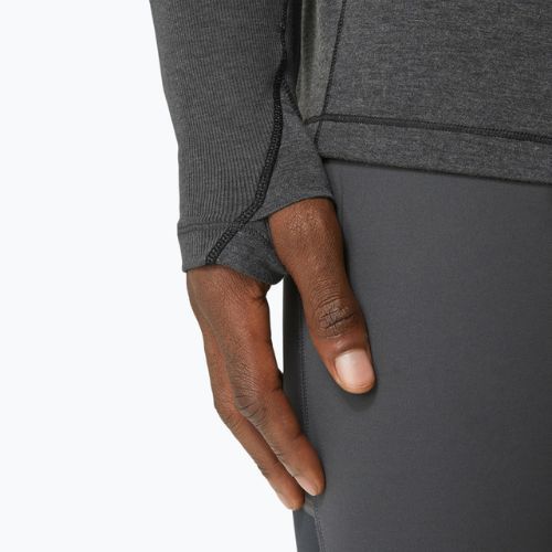 Bărbați ASICS Metarun Mock Neck performanță de performanță negru de funcționare cu mânecă lungă pentru bărbați