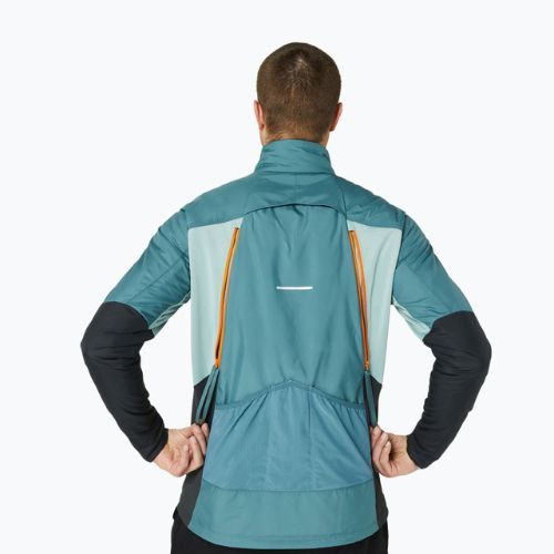 Jacheta de iarnă pentru bărbați ASICS Winter Run, gri cețos/grafit