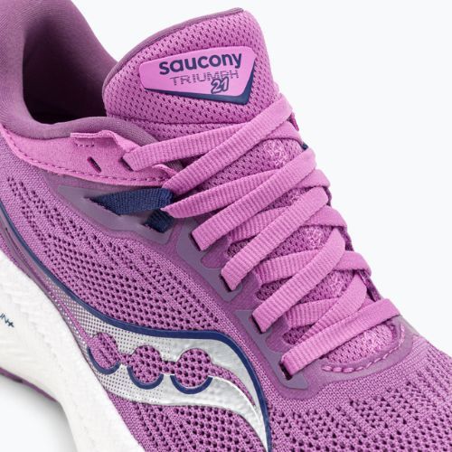 Pantofi de alergare pentru femei Saucony Triumph 21 grape/indigo