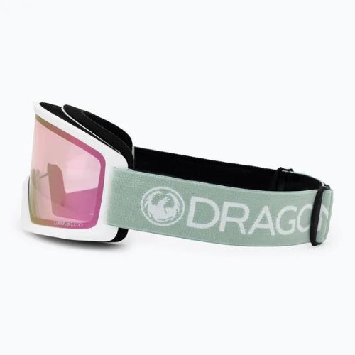 Ochelari de schi DRAGON DX3 OTG cu minerale/lumini roz cu ioni roz