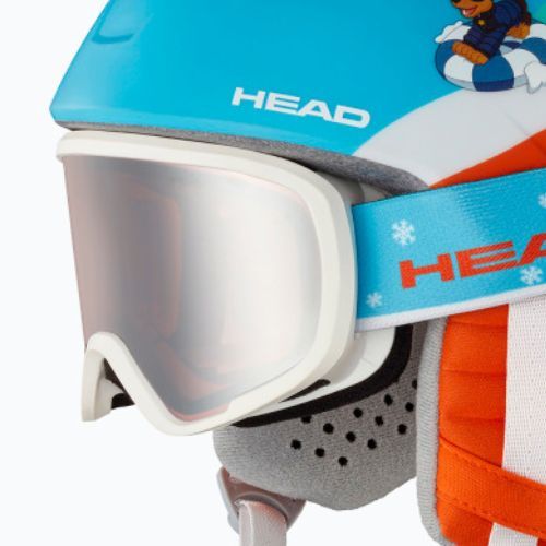 Casca de schi pentru copii HEAD Mojo Set Paw + ochelari de protecție albastru