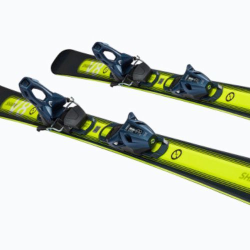 schiuri de coborâre HEAD Shape e-V8 SW AMT-PR + PR 11 albastru închis/galben neon