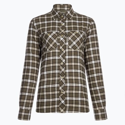 Cămașă pentru femei Pinewood Felicia d.green/offwhite