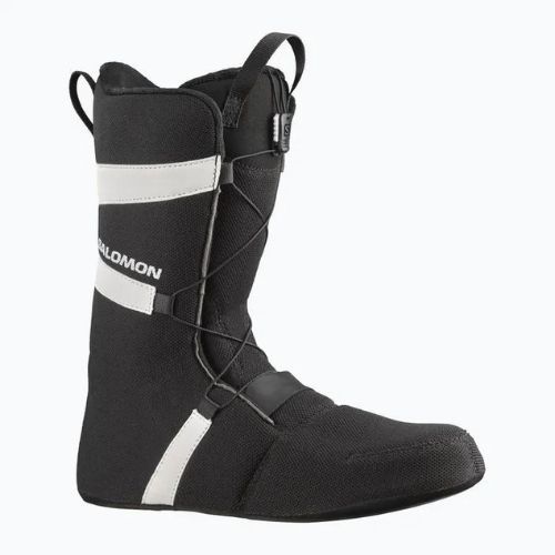 Bocanci de snowboard Salomon Launch Boa SJ Boa negru/negru/alb pentru bărbați Salomon Launch Boa SJ Boa negru/negru/alb