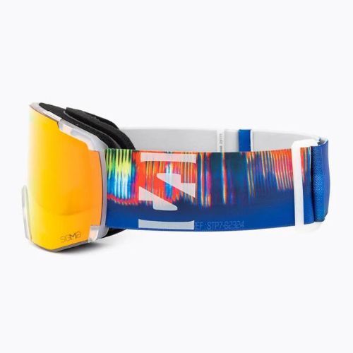 Ochelari de schi Salomon S View Sigma translucid înghețat/roșu maculat roșu