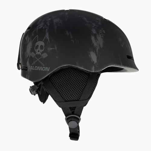 Cască de schi pentru copii Salomon Player Combo + ochelari de protecție XV Jr negru&tie/argintiu negru