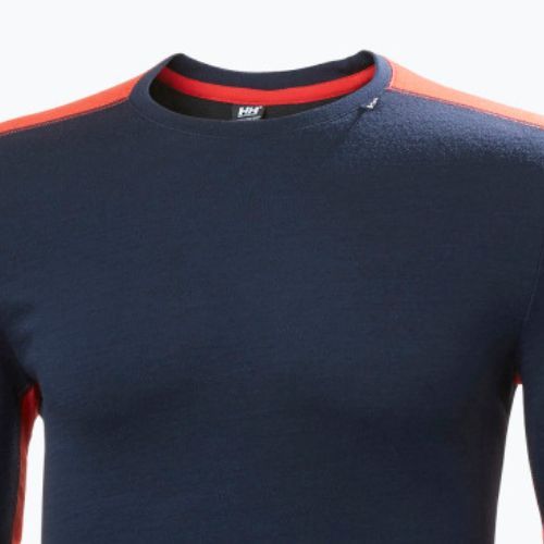 Hanorac termic pentru bărbați Helly Hansen Lifa Merino Merino Midweight Crew navy