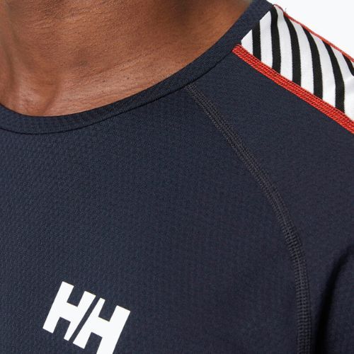 Bărbați Helly Hansen Lifa Lifa Active Stripe Crew tricou termic navy