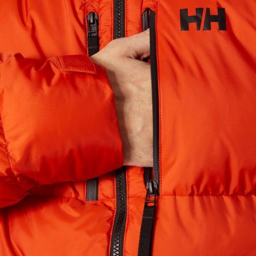 Helly Hansen Park Puff Parka pentru bărbați Helly Hansen Park Puff Parka jachetă în jos patrulă portocalie