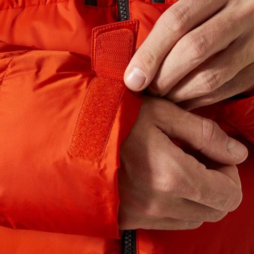 Helly Hansen Park Puff Parka pentru bărbați Helly Hansen Park Puff Parka jachetă în jos patrulă portocalie