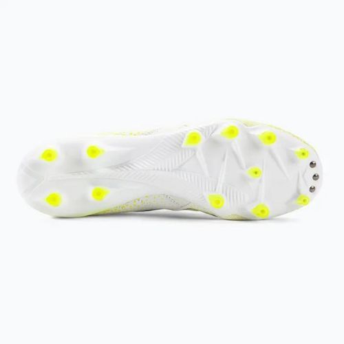 Ghete de fotbal Diadora Brasil Elite Tech GR LPX pentru bărbați, alb/negru/galben-fluo
