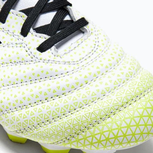 Ghete de fotbal pentru copii Diadora Brasil Elite GR LT LPU Y alb/negru/galben-fluo