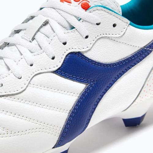 Ghete de fotbal pentru bărbați Diadora Brasil GR LT+ MPH alb/marin
