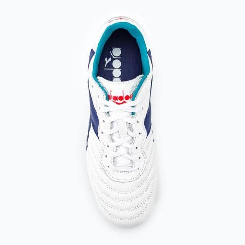 Cizme de fotbal pentru bărbați Diadora Brasil GR LT+ MDPU alb/marin