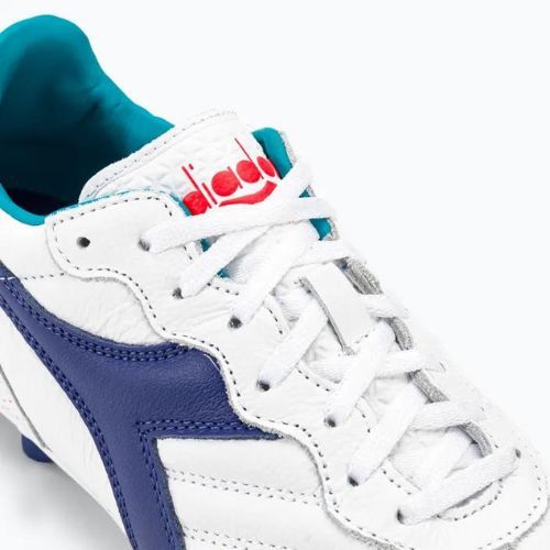 Cizme de fotbal pentru bărbați Diadora Brasil GR LT+ MDPU alb/marin