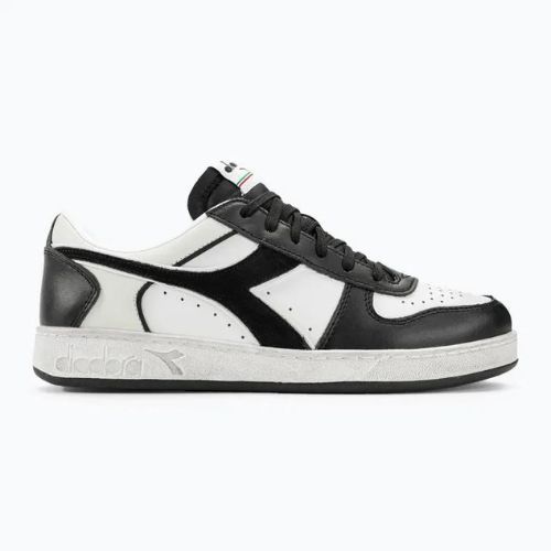 Diadora Magic Basket Magic Basket Low Icona piele Icona negru / alb pantofi