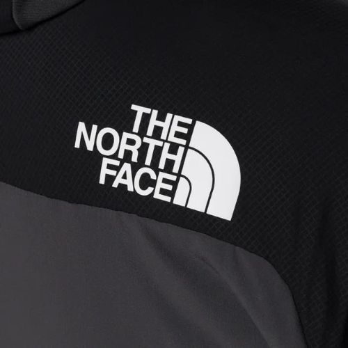 Jachetă de schi pentru bărbați The North Face Dawn Turn Hybrid Ventrix Hoodie asfalt gri/negru/portocaliu șocant