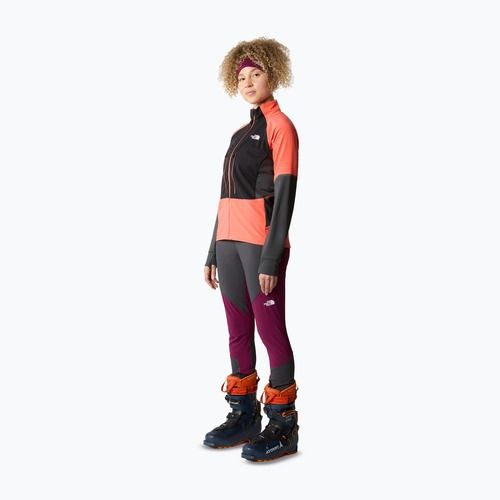 Jachetă softshell pentru femei The North Face Dawn Turn Softshell negru/portocaliu intens/asfalt gri