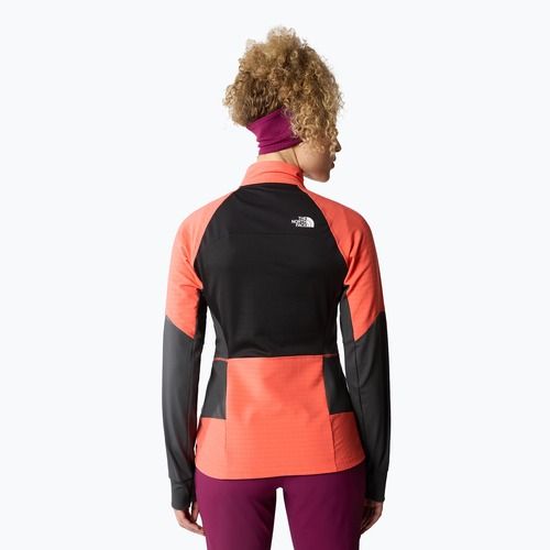 Jachetă softshell pentru femei The North Face Dawn Turn Softshell negru/portocaliu intens/asfalt gri