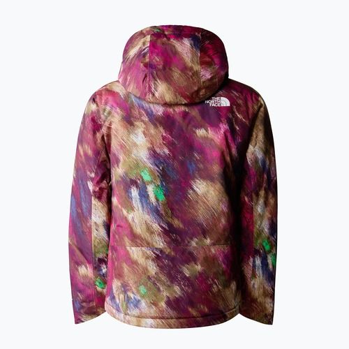 The North Face Freedom Insulated boysenberry vopsea de iluminat cu imprimare mică pentru copii jachetă de schi pentru copii