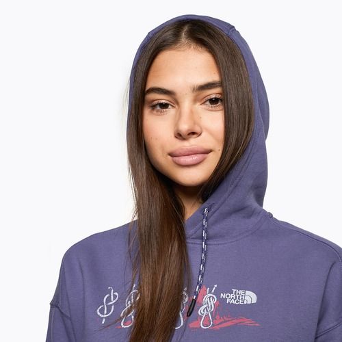 Femeile The North Face Outdoor Graphic Hoodie albastru cavernă