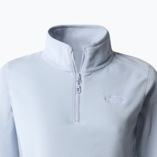 Hanorac fleece pentru femei The North Face 100 Glacier 1/4 Zip dusty periwinkle