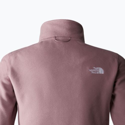 Pulover fleece pentru femei The North Face 100 Glacier Fz fawn grey