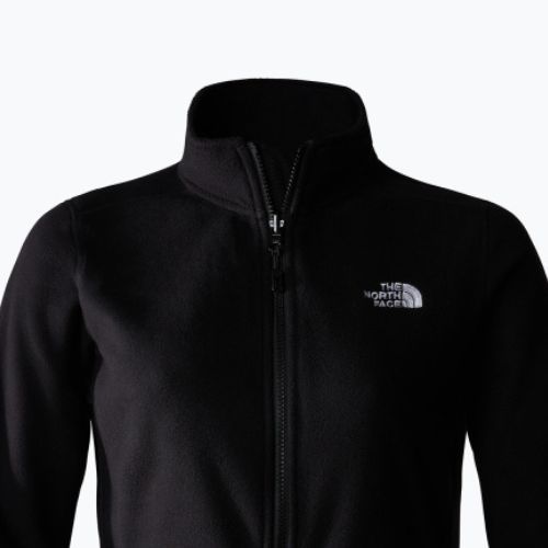 Pulover fleece pentru femei The North Face 100 Glacier Fz negru