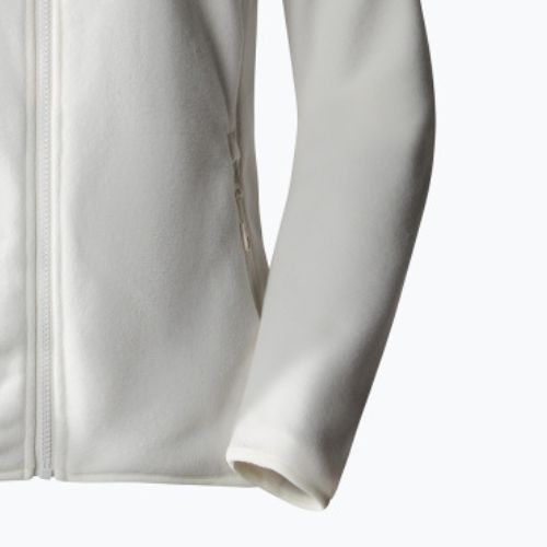 Pulover fleece pentru femei The North Face 100 Glacier Fz gardenia alb