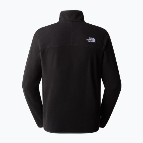 Hanorac fleece pentru bărbați The North Face 100 Glacier 1/4 Zip negru