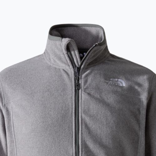 Bărbați The North Face 100 Glacier Full Zip fleece sweatshirt medie gri heather