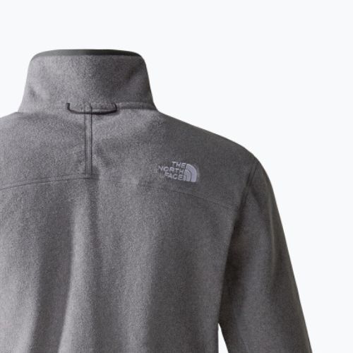 Bărbați The North Face 100 Glacier Full Zip fleece sweatshirt medie gri heather