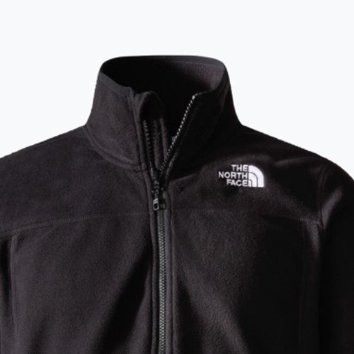 Hanorac fleece pentru bărbați The North Face 100 Glacier Full Zip negru