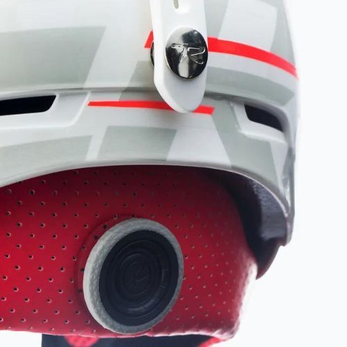 Cască de schi Rossignol Hero Slalom Impacts + Chinguard alb