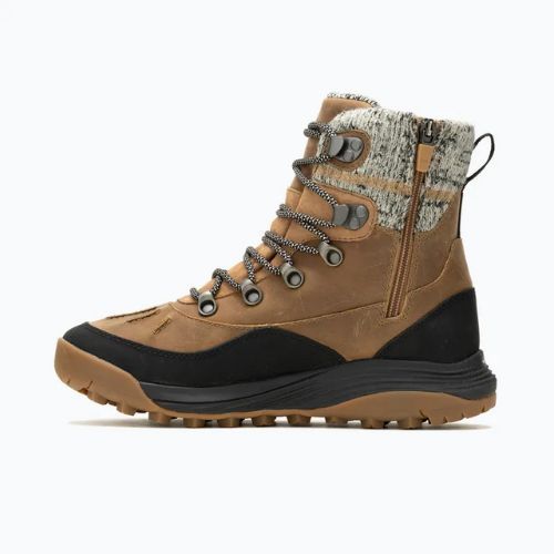 Cizme de drumeție pentru femei Merrell Siren 4 Thermo Mid Zip WP tobacco