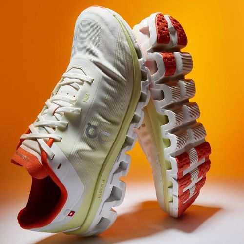 Pantofi de alergare pentru bărbați On Cloudflow 4 white/hay