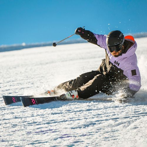 Völkl Deacon 72 Master + XCOMP 16 GW albastru închis/roz schiuri pentru coborâre