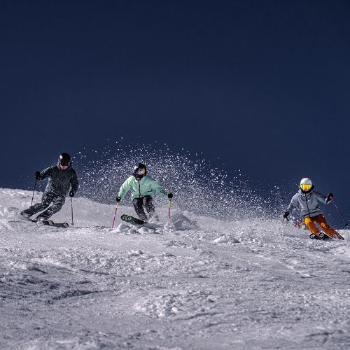 Völkl Deacon 72 Master + XCOMP 16 GW albastru închis/roz schiuri pentru coborâre