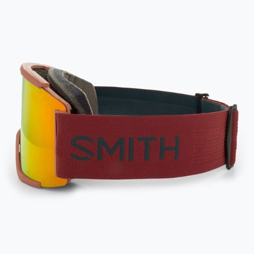 Ochelari de schi Smith Squad XL terra flow/roșu cotidian/albastru furtună senzor de schi